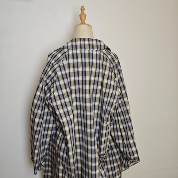 The Row Women’s Tavishina checked silk-blend coat - Picture 4 of 11
